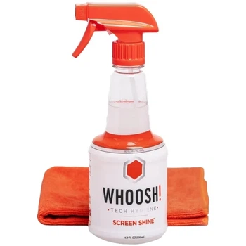 Комплект для очистки экранов мониторов Whoosh! RETAIL BOX 500мл спрей с микрофиброй 35см х 35см (1FG500WBOX)