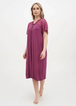 Ночная рубашка Cotpark 4XL фуксия 13581-2