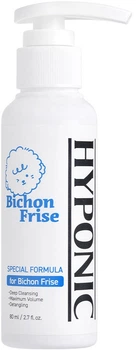 Шампунь Hyponic для собак породи Бішон Фрізе ніжний догляд та м'якість шерсті 80 мл (H1SH1BF0080HYKNN)