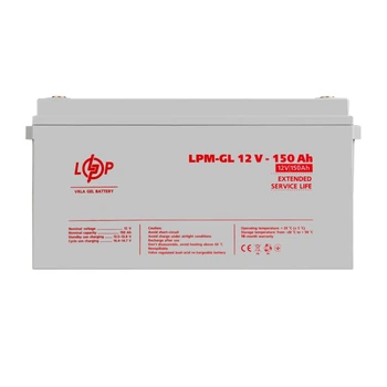 Акумулятор гелевий LPM-GL 12V 150 Ah LogicPower 4155