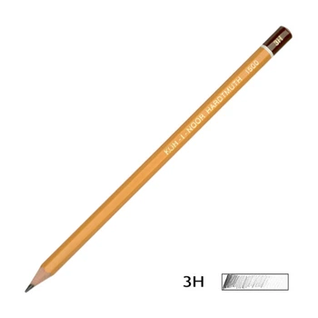 Чернографитный карандаш Koh-i-noor 1500 3Н (1500.3H)