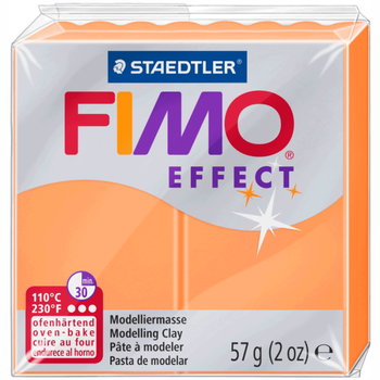 Полімерна глина Fimo Effect 57 р. Помаранчева неонова Effect (8010-401)