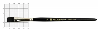 Кисть белка Classic плоская №10 короткая ручка 3016/1-А (42301610)