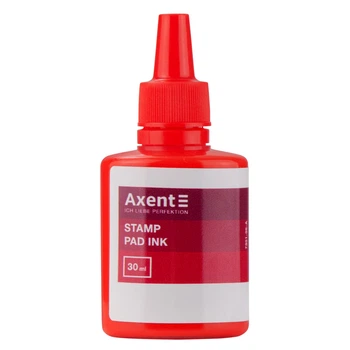 Краска штемпельная Axent, 30 мл., Красная, (7301-06-A)