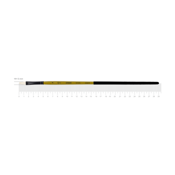 Пензель щетина овальна AMBER 2306FR №2 довга ручка ROSA