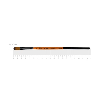 Кисть синтетика ROSA FLAME 1368FR овальная короткая ручка №2 (1368FR02)