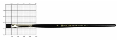 Кисть белка Classic плоская №4 короткая ручка 3016/1-А (42301604)