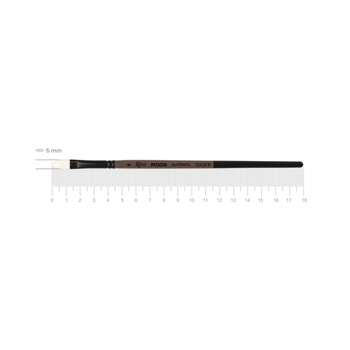 Кисть синтетика ROSA MOON 1203FR овальная короткая ручка №6 (1203FR06)