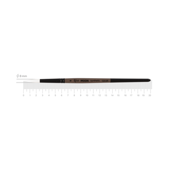 Кисть синтетика ROSA MOON 1203R круглая короткая ручка №6 (1203R06)