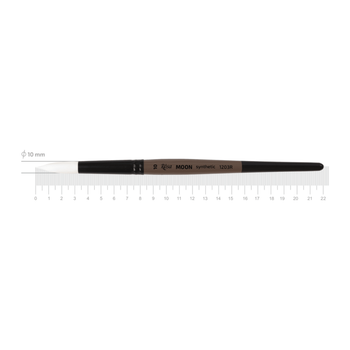 Кисть синтетика ROSA MOON 1203R круглая короткая ручка №10 (1203R10)