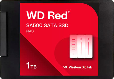 SSD диск Western Digital Red SA500 NAS 1TB 2.5" SATAIII 3D NAND TLC (WDS100T1R0A-68A4W0)