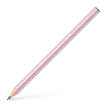 Чернографитный карандаш Faber-Castell GRIP SPARKLE JUMBO, ROSE METALLIC, (111661)