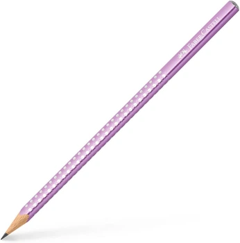 Чернографитный карандаш Faber-Castell GRIP SPARKLE, VIOLET METALLIC, (118263Р)