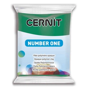 Полимерная глина Cernit Number One, 56 г., Изумрудный зеленый, (CR-CE0900056620)