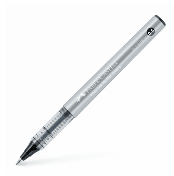 Ручка Роллер-Лінер Faber-Castell FREE INK, 0,5 мм., Чорний, (348502)