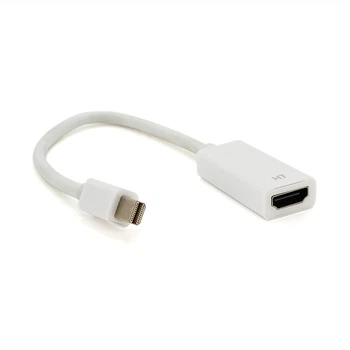 Конвертер mini Display Port (тато) на HDMI (мама) 30 cm (Big Size), White, 4K/2K, Пакет