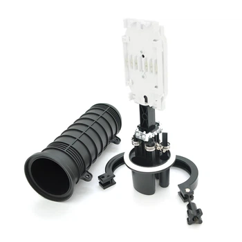 Муфта оптическая Merlion ML-OP-F105H-48C герметичная для соединения волокон 4 ввода до 48 сварок полипропилен (TOR-JUG_22B)