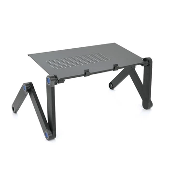 Стол-подставка для ноутбука Laptop Table T6 420*260 мм черный алюминий для работы и учебы охлаждающая подставка (YU-GT_33A)