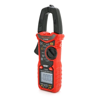 Токовые клещи мультиметр Mayilon HT-206B красные для измерения электрических параметров и диагностики электрооборудования (LO-TH_11C)