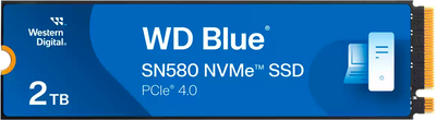 SSD диск Western Digital Blue SN580 2TB M.2 PCIe 4.0 x4 3D NAND TLC (WDS200T3B0E-00CHF0)