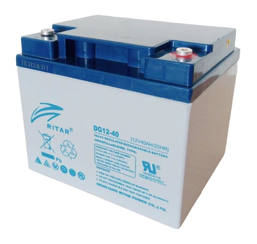 Аккумулятор GEL RITAR DG12-40 12V 40Ah для солнечных систем гелевый аккумулятор глубокого цикла (TOR-JUG_22B)