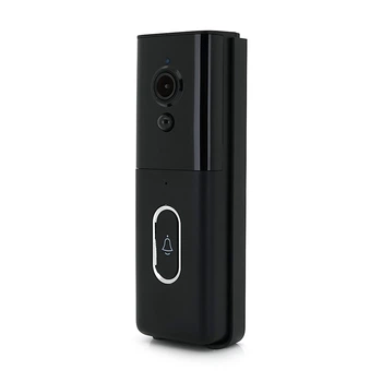 Автономний відеодзвінок YOSO DoorVision-WIFI-02-2 з WiFi та записом на SD-карту для дому та офісу відеодомофон чорний (YU-GT_33A)