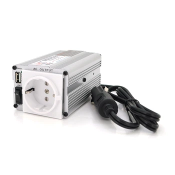Інвертор напруги Mervesan MSI-15012 (150W), 12/220V, aproximated, 1Shuko, USB, клеми + затискачі, Box, Q24
