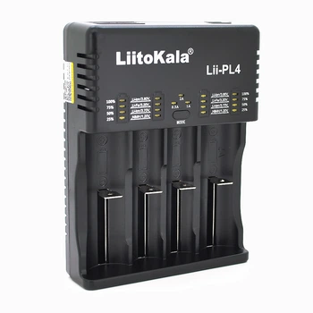 Умное зарядное устройство для аккумуляторов LiitoKala Lii-PL4 АА, ААА, 18650, 21700, 26650 Li-ion, LiFePO4, Ni-MH, Ni-Cd (19409)