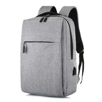 Рюкзак для ноутбука Merlion 14", выход под USB-кабель, 32х11х41 см, Grey