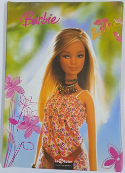 Блокнот А4 Barbie пластикова pvc обкладинка 80 аркушів клітинка В-53600/2-1