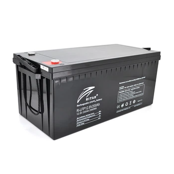 Аккумуляторная батарея Ritar LiFePO4 12,8V 200Ah 2560Wh для солнечных систем BMS100 LiFePO4 АКБ (TOR-JUG_22B)