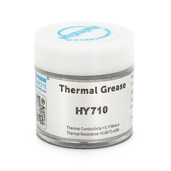 Паста термопровідна HY-710 10g сірий термопаста для процесорів та відеокарт відведення тепла охолодження (YU-GT_33A)
