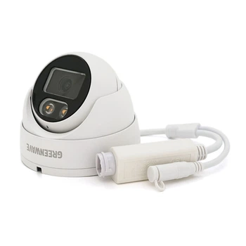 Купольная уличная камера Green Wave IPC51D4MP30 5МП с микрофоном POE для дома и офиса видеокамера с подсветкой (LO-TH_11C)