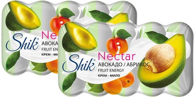 Упаковка крем-мыла Shik Nectar Авокадо и абрикос 5х70 г 2 упаковки (2301000530206)