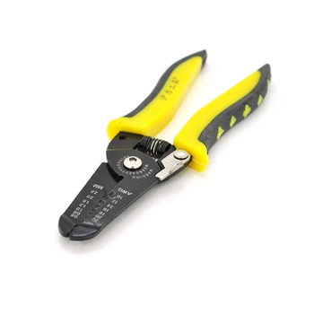 Инструмент для зачистки кабеля 7-1 Stripper YTH-502, black- yellow, AWG22-10