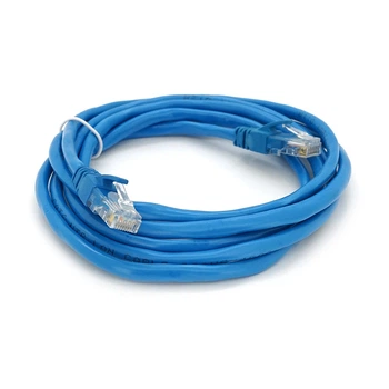 Патч-корд литой RITAR, UTP, RJ45, Cat.6, 2m, синий, Cu (медь)