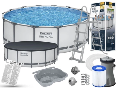 Каркасный бассейн Bestway 5612X Steel Pro Max 427х122 см Объем 15232 лит
