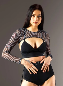 Болеро-сітка Dressfit жіноче GRID zebra (тільки сіточка) S|M