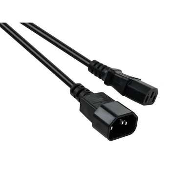 Кабель питания Vinga для UPS (папа-мама) 3.0 м C13 to C14 (VCPP5C13143BK)