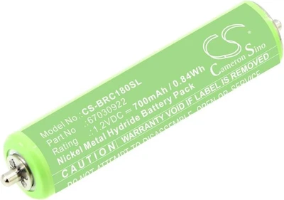 Акумулятор для бритви/тримера Braun Cameron Sino CS-BRC180SL AAA+2pins 1.2V 700mAh (Ni-Mh)