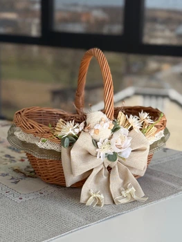 Пасхальная корзина 35х28х28см hand-made 3 MIS LT