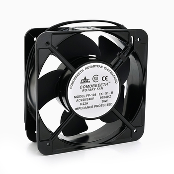 Кулер для охлаждения серверных БП BT-220 15050B2H DC sleeve fan 2pin под пайку 150x150x50мм 220V 022A 2600об мин Q24