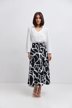 Спідниця міді з розрізом Wear me M Чорний (20_24_61_5964)