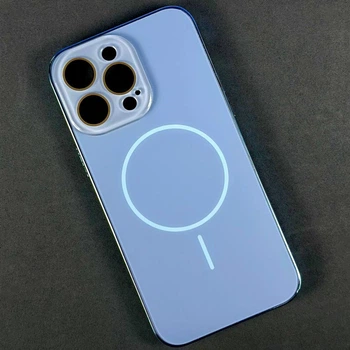 Чехол Wave Soft Touch With MagSafe для Iphone 14 Pro Max с Защитой Камеры Sierra Blue
