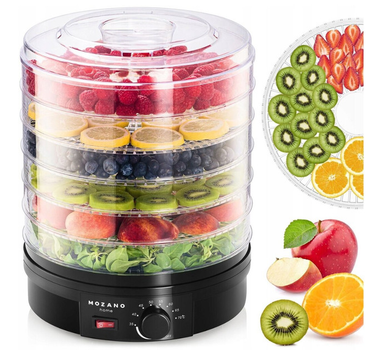 Сушарка-дегідратор Mozano Food Dehydrator 500 Вт Black