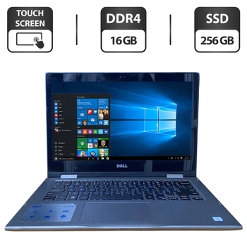 Ультрабук Б-класс Dell Inspiron 13 5000 (P69G) / 13.3" (1920x1080) IPS Touch / Intel Core i5-8250U (4 (8) ядра по 1.6 - 3.4 GHz) / 16 GB DDR4 / 256 GB SSD / Intel UHD Graphics 620 / WebCam / HDMI б/у