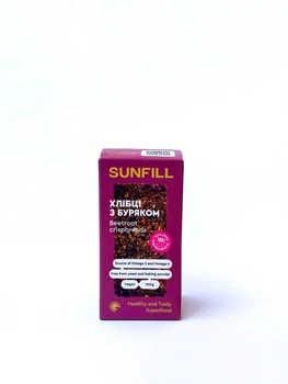 Хлібці з буряком Sunfill, без глютену 100 г (12700290)