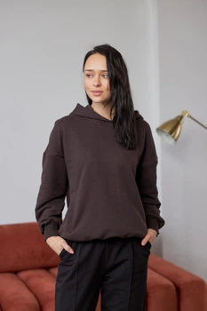 Худи женское M коричневый (М175.3)