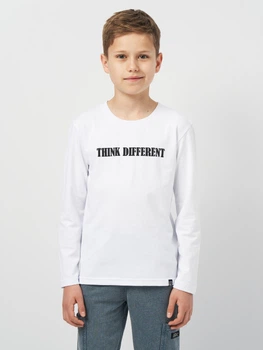 Підлітковий лонгслів для хлопчика Smile Time Think Different SL23-23-2-3 170 см Білий (st_2000000218793)