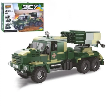 Детский конструктор ВСУ Военный автомобиль с гранатометом Limo Toy KB 194 426 деталей